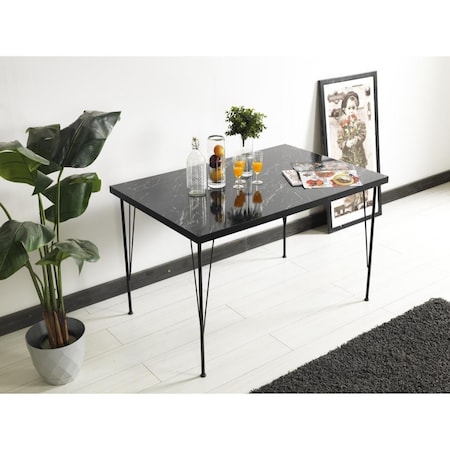 Homedora Solo Study Desk, Marble Balck ZH-ON30EV-SOL-SD-M-BLC